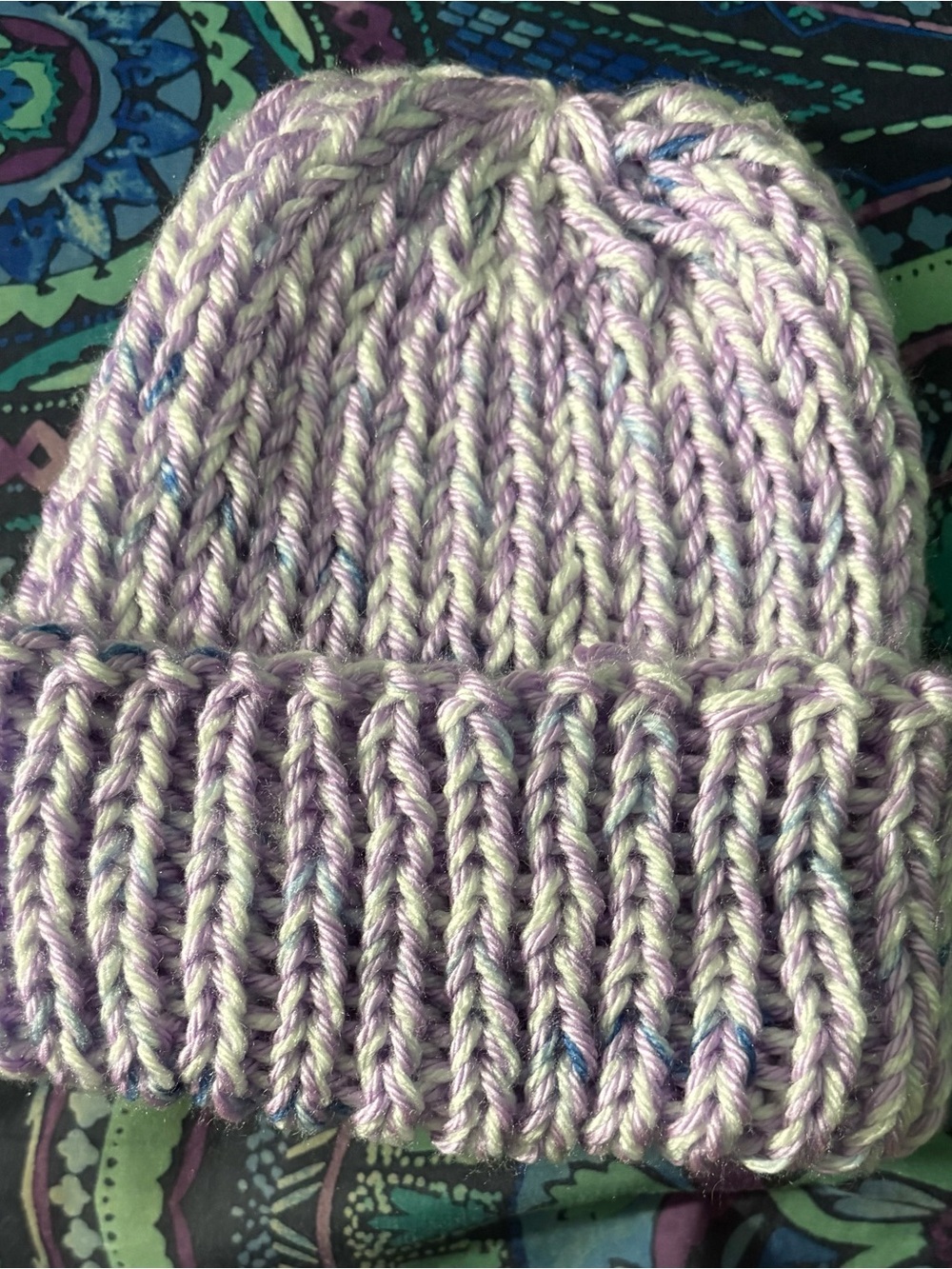 Pastel Lavender Knit Beanie - Unbranded